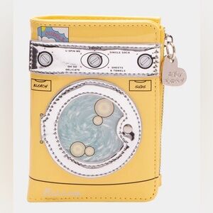 BETSEY JOHNSON KITSCH SPIN ME BIFOLD WALLET YELLOW NEW WITH TAGS NWT